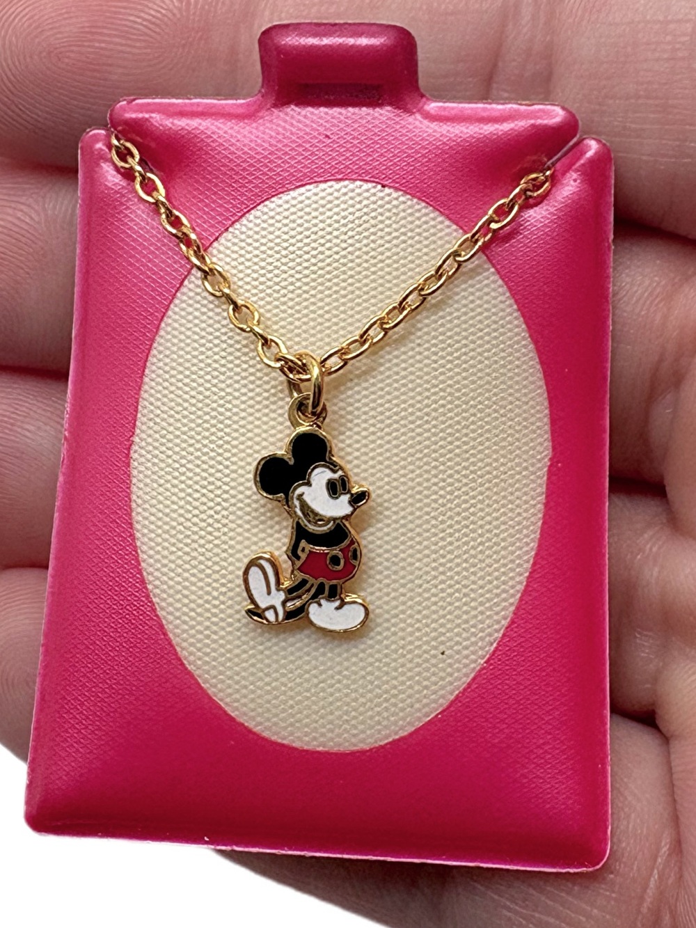 Vintage Mickey Mouse Walt Disney Pendant Necklace